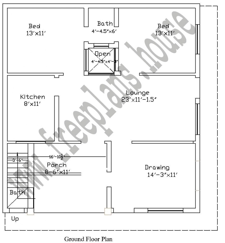 30 36 90 Square Meters House Plan Free House Plans