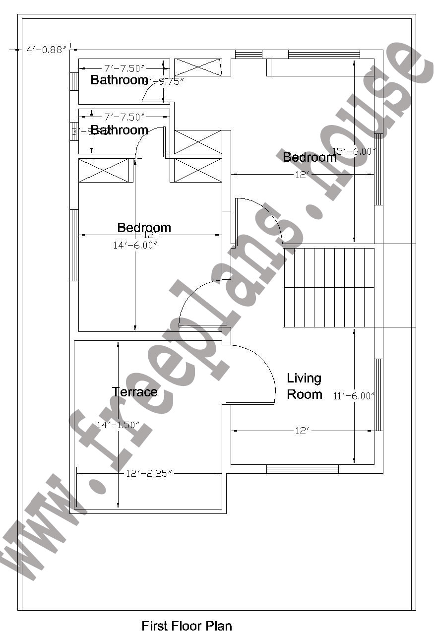 32×50 Feet/148 Square Meters House Plan, – Free House Plans