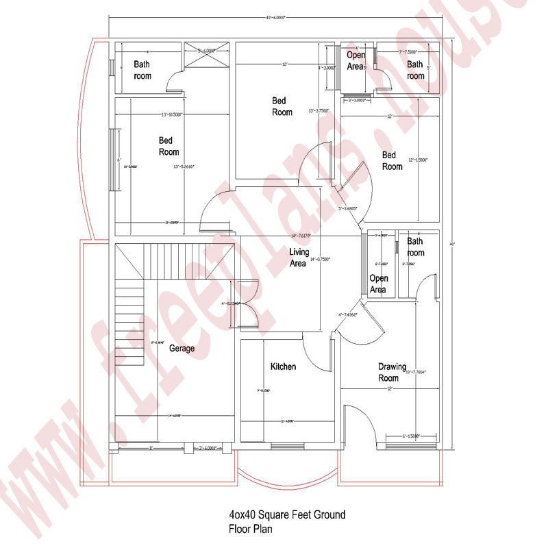 40 40 Square Feet 148 Square Meters House Plan Free House Plans